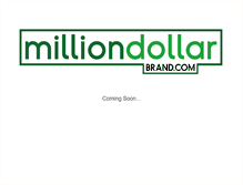 Tablet Screenshot of milliondollarbrand.com